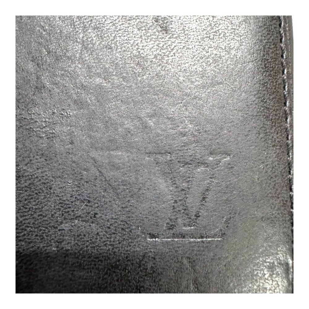 Louis Vuitton Black Leather Mini Passport Holder Pocket Organizer Authentic Box - Picture 3 of 9